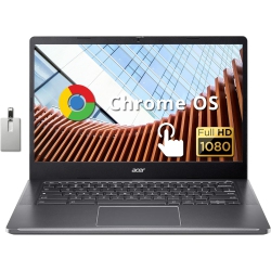 ACER Chromebook Plus 14" Fhd Ips Touchscreen Laptop, Intel I3-N305 Processor, 640GB Storage (512GB SSD+128GB USB Card), 8GB Ram, Intel Uhd Graphics