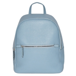 NICCI Backpack With Front Zipper Pocket - Powder-Blue