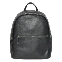NICCI Backpack With Front Zipper Pocket - In Black