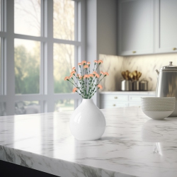 ALLSTATE Mini Carnation Artificial Floral Spray - 27.5" - In Peach