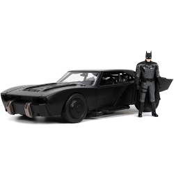 IMAGINATION HOBBY Dc The Batman 2021 Batmobile 1:24 Scale Die-Cast Metal Vehicle With Figure Jada Toys 32731