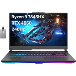 ASUS Rog Strix G17 Gaming Laptop, 17.3" Qhd 240Hz Display, Amd Ryzen 9-7845Hx, Nvidia Geforce Rtx 4060 Gpu, 4Tb SSD, 64GB Ddr5 Ram, Windows 11 Pro
