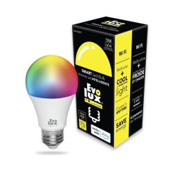 EVOLUX Wifi Led Dimmable Smart Light Bulbs - Smart Bulb Compatible \w Alexa, 806 Lumens, Easy to Set Up, Energy Saver for 2.4 Ghz Networks
