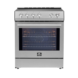 FORNO Leonardo Espresso 30-Inch Slide-In Induction Range Stainless-Steel