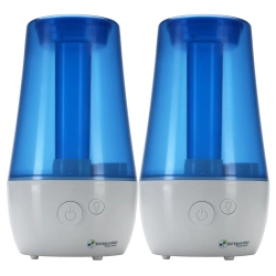 PUREGUARDIAN 3.79 L (1 Gal.) 70-Hour Ultrasonic Cool Mist Table Top Humidifier With Aroma Tray, 2-Pack
