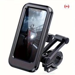 GENER All-Weather Waterproof Motorcycle Phone Holder - 360° Swivel Adjust, Universal Bike/gps Mount \w Secure Lock - Seamless Navigation And