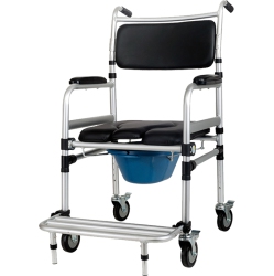 BYTREX Multifunctional Portable Commode With Wheel