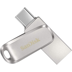 SANDISK 64GB Ultra Dual Drive Luxe USB Type-C - Sdddc4-064G-G46, Sliver