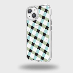 CASECO Iphone 16E Clear Case - Dark Lattice Design