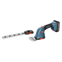 SENIX X2 20V Max 2-In-1 Cordless Hedge Trimmer And Grass Shear \w Interchangeable 4-Inch And 8-Inch Blades, Includes 2.0 Ah Battery And Charger