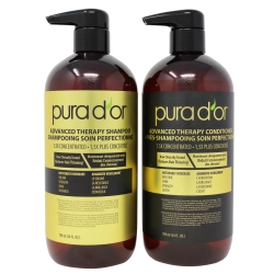 PURA D'OR Advanced Therapy Shampoo And Conditioner, 2 X 709 Ml