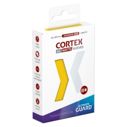 ULTIMATE GUARD Cortex Sleeves Japanese Size: Matte (62MM X 89Mm) 60 Sleeves Per Pack In Yellow