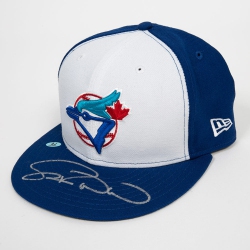 AJ SPORTS Duane Ward Signed Toronto Jays Retro New Era Baseball Cap In Blue