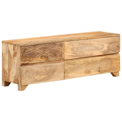 VIDAXL Tv Cabinet Solid Wood 110X30X40 Cm In Mango