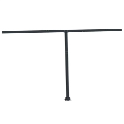 VIDAXL Awning Post Set Anthracite 450X245 Cm Iron