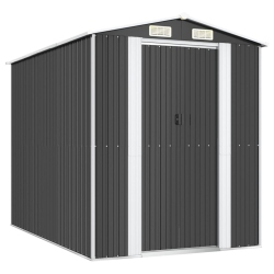VIDAXL Garden Shed Anthracite 192X274X223 Cm Galvanised Steel
