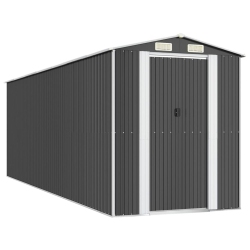VIDAXL Garden Shed Anthracite 192X606X223 Cm Galvanised Steel