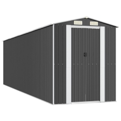 VIDAXL Garden Shed Anthracite 192X689X223 Cm Galvanised Steel