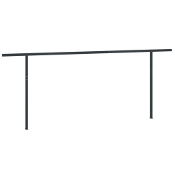 VIDAXL Awning Post Set Anthracite 600X245 Cm Iron