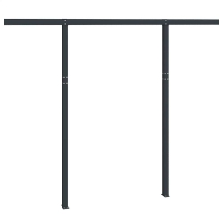 VIDAXL Awning Post Set Anthracite 300X245 Cm Iron