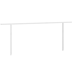 VIDAXL Awning Post Set 600X245 Cm Iron In White