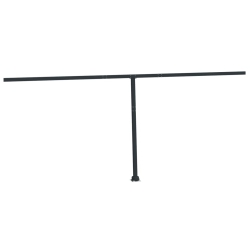 VIDAXL Awning Post Set Anthracite 600X245 Cm Iron