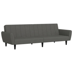 VIDAXL 2-Seater Sofa Bed Dark Velvet In Grey