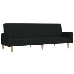 VIDAXL 2-Seater Sofa Bed Fabric In Black