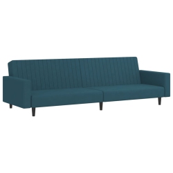 VIDAXL 2-Seater Sofa Bed Velvet In Blue