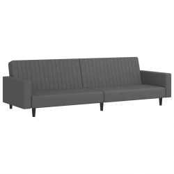 VIDAXL 2-Seater Sofa Bed Dark Velvet In Grey