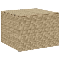 VIDAXL Garden Storage Box Mix 291L Poly Rattan In Beige