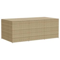 VIDAXL Garden Storage Box Mix 984L Poly Rattan In Beige
