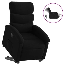 VIDAXL Electric Stand Up Recliner Chair Fabric In Black