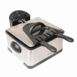 KENMORE 4 L (4.23 Qt.) Basket Deep Fryer, Stainless Steel