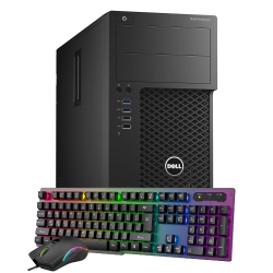 DELL Refurbished (Good) - T3620 Tower Gaming PC | Rtx 3050 6GB | Intel I5 | 16GB Ram | 2Tb Nvme SSD | Windows 10 Pro - In Black