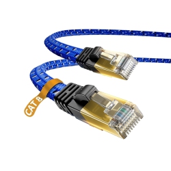 UNKNOWN Cat 8 Ethernet Cable, Nylon Braided 33Ft Cat8 High Speed Professional Plated Plug Stp Wires Cat 8 Rj45 In Gold