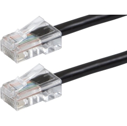 UNKNOWN Cat6 Ethernet Patch Cable - 10 Feet - Black, Rj45, Stranded, 550Mhz, Utp, Pure Bare Copper Wire, 24Awg