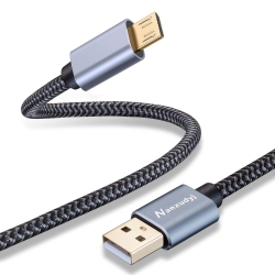 UNKNOWN Micro USB Cable 20Ft, Long Fast Charging & Sync Android Charger, Braided Nylon Micro USB Cables for Samsung