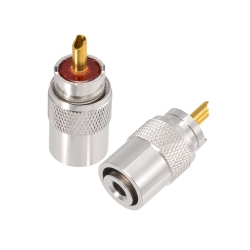 UNKNOWN Pl259 Uhf Male Solder Coaxial Cable Connector for Lmr400 Rg58 Rg8X Lmr240 Rg8 Coaxial Cable Ham Radio Antenna