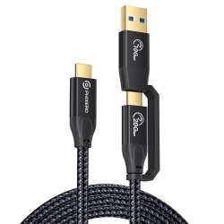 UNKNOWN USB C to USB C Cable 20GBps 3.3Ft, Pd 100W/4K60Hz Video Cable, 2-In-1 USB-A/c to USB-C Cable, USB-C 3.2 Gen