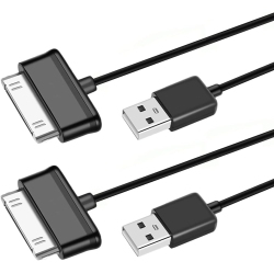 UNKNOWN (2 Pack) 30 Pin Charging Cable (3.3Ft) - Sync Data Charger Adapter Cord Compatible for Samsung Galaxy Tab 2 10.1