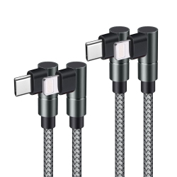 UNKNOWN 2 Pack USB-C to Lightning Cable [6Ft, Mfi Certified] 90 Degree Pd Fast Charging Cable for Iphone 13/13 Mini/13 Pro/13
