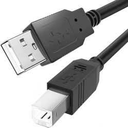 UNKNOWN USB Printer Cable for Canon Pixma, 6-Feet USB 2.0 A Male to Type B Male Plug High Speed Printer Scanner Data