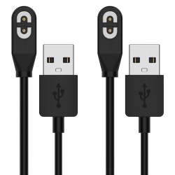UNKNOWN [2PCs] USB Charger Cable Compatible With Aftershokz Aeropex As800, Shokz Openrun Pro, Opencomm Asc100Sg