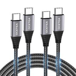 UNKNOWN 60 W USB C to USB C Cable [2 Pieces 2 M], USB Type C Pd Charging Cable 20 V/3 A USB C Fast Charging Cable