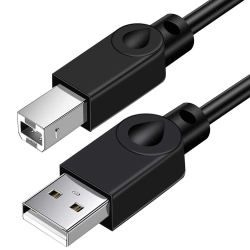 UNKNOWN Printer Cable, USB 2.0 A-Male to B-Male Cable USB Type B Lead Scanner Cord for Printers Like Canon, Epson, HP