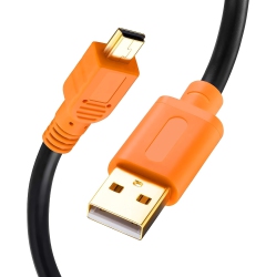 UNKNOWN Mini USB Cable 20Ft, Mini USB Cable USB 2.0 Type A to Mini B Cable Male Cord for Gopro Hero 3+, Hero HD, Cell