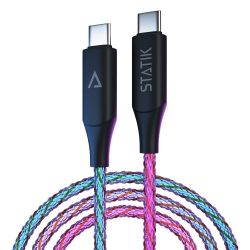 UNKNOWN Light Up Charger Cable - Globright Braided Led Charging Cable, Glowing Super Fast Charging 100W Light Up Cable