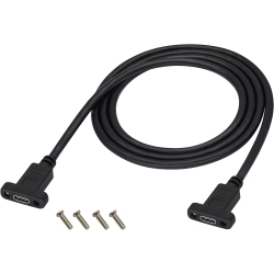 UNKNOWN USB C 3.1 to USB C Screw Hole Cable Gen 2 USB Type C 3.1 Female Cable With Dual Panel Mount Screw Hole Supports