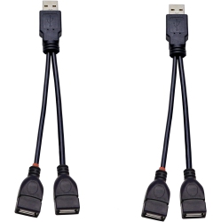 UNKNOWN 30 Cm USB Splitter Cable 2.0 1 Male to 2 Female Jack Y Splitter Hub Adapter Cable Youcheng for Tablets Computers